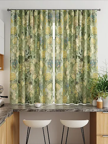 Короткие шторы в классическом стиле 9920278 - 3