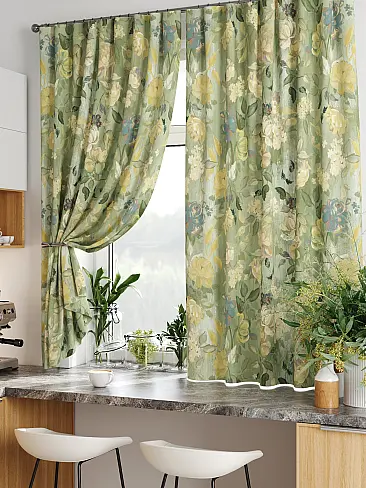 Короткие шторы в классическом стиле 9920278 - 6