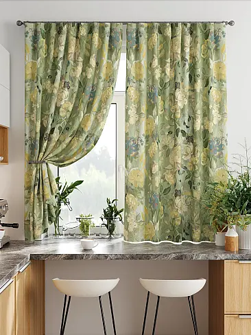 Короткие шторы в классическом стиле 9920278 - 8