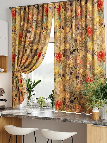 Короткие шторы в классическом стиле 9920279 - 6