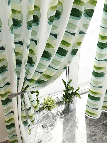 Шторы зеленого цвета для кухни - Страница 4 9920304 - 4