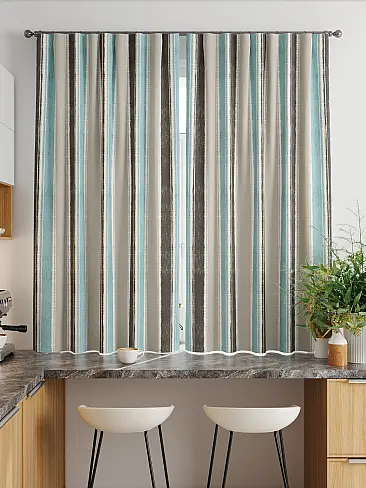 Шторы для кухни в полоску 9920328 - 3