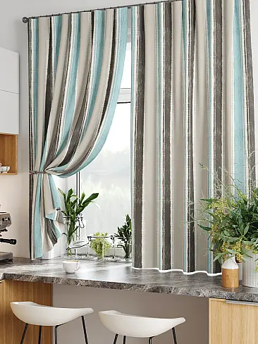 Шторы для кухни в полоску 9920328 - 6