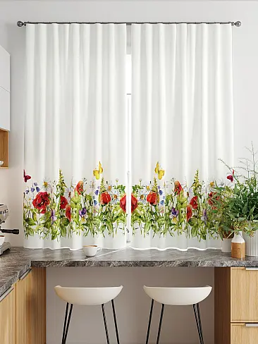 Шторы голубого цвета для кухни в Новокузнецке - Страница 16 9920356 - 3