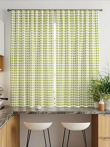 Шторы зеленого цвета для кухни - Страница 4 9920363 - 3