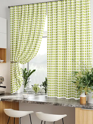 Шторы зеленого цвета для кухни - Страница 4 9920363 - 6