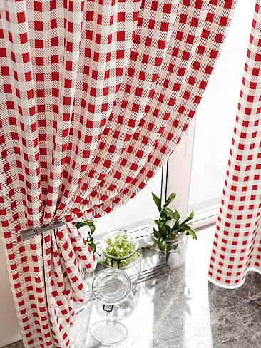 Тюль для кухни гранатового цвета в Иркутске 9920364 - 4