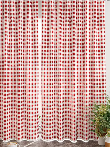 Тюль для кухни гранатового цвета в Иркутске 9920364 - 5