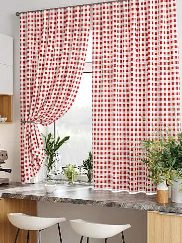 Тюль для кухни гранатового цвета в Иркутске 9920364 - 6