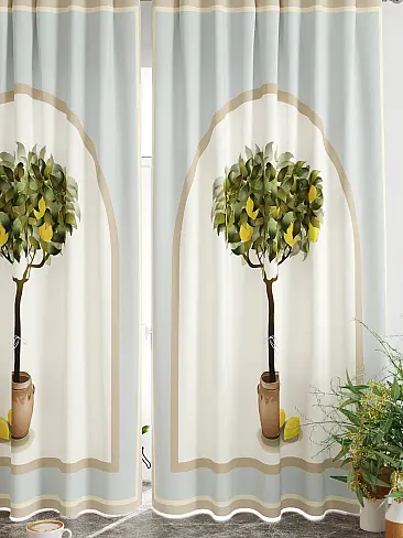 Шторы голубого цвета для кухни в Новокузнецке - Страница 5 9920376 - 5