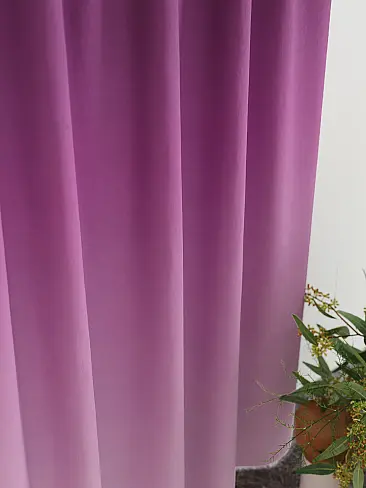 Шторы баклажанового цвета для кухни 9920384 - 7