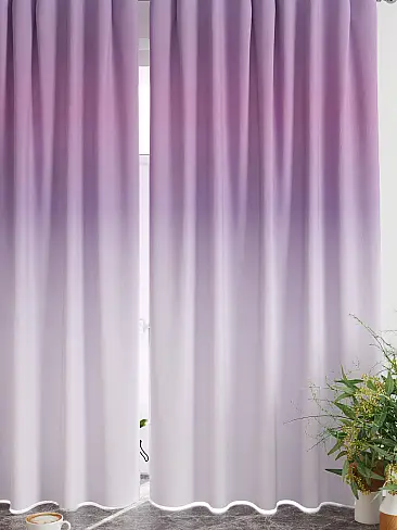 Шторы баклажанового цвета для кухни 9920385 - 5