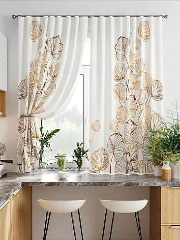 Шторы коричного цвета для кухни в Иркутске - Страница 21 9920410 - 8