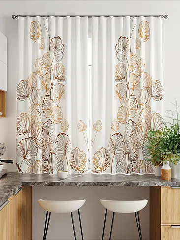 Шторы коричного цвета для кухни в Иркутске - Страница 21 9920410 - 3